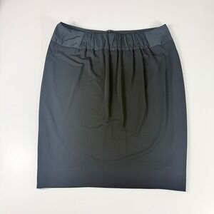 Lida Baday Women XL Pencil Skirt Black Gathered Waist Back Zip Canada Career